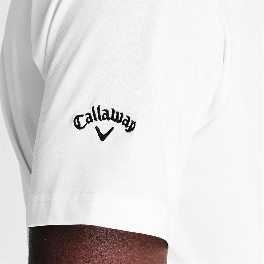 Callaway Golf Mens Swingtech Solid Stretch Golf Polo Shirt