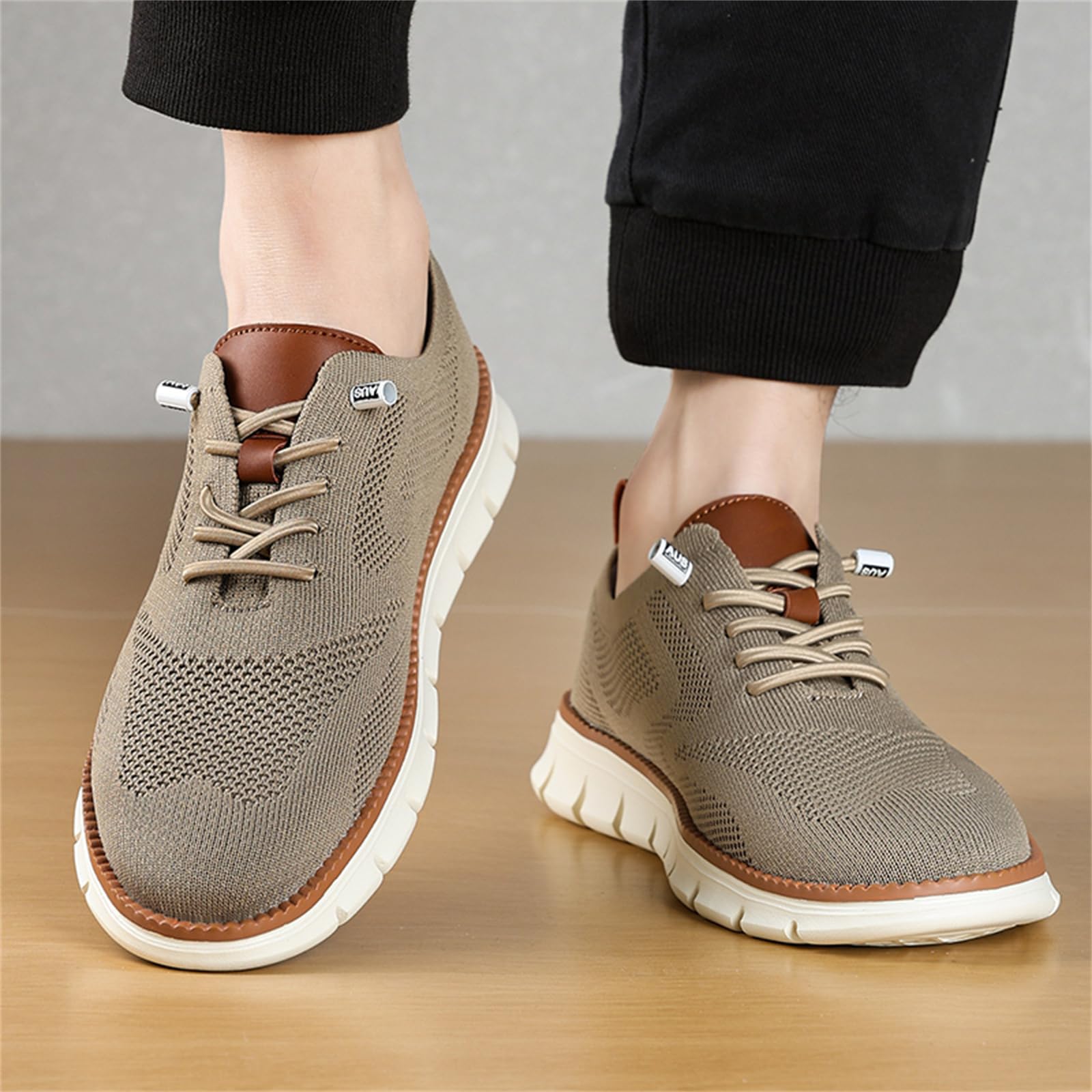 Walkair - Chaussures Orthopédiques Ultra Confortables Homme Oxfords, Chaussures de Ville Décontractées Respirantes, Mocassins Légers à Lacets pour Marche