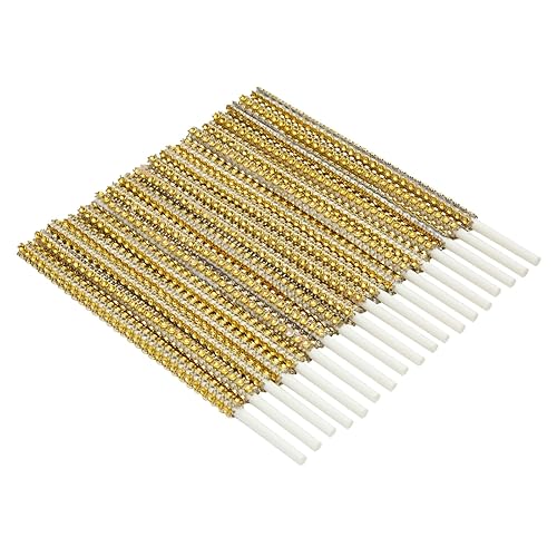 Miniatura 5 de Sparkle and Bash Palitos de pastel dorados con diamantes de imitación, postre brillante y decoración de dulces envueltos en oro, kit de bufé de