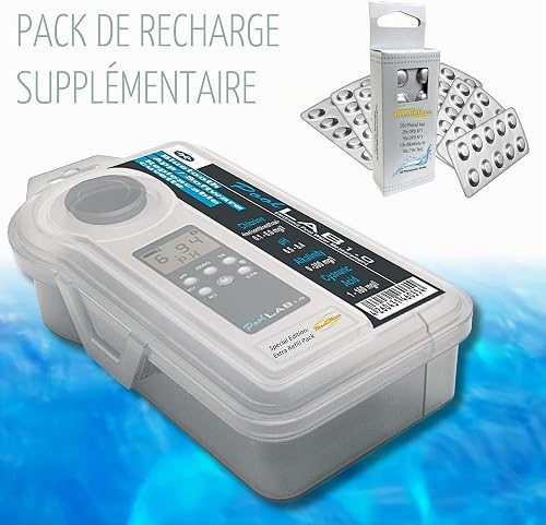 PoolLab 1.0 - Fotometro 13 in 1 con 70 compresse - Edizione Speciale per MediMuc - più una confezione EXTRA di compresse - 2
