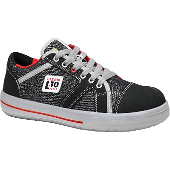 Elten Unisex Safety Shoes S2 Mens Sporty Trainers Lightweight Dark Blue Stahlk Safety Shoes Sensation Low ESD S2 L10 Black
