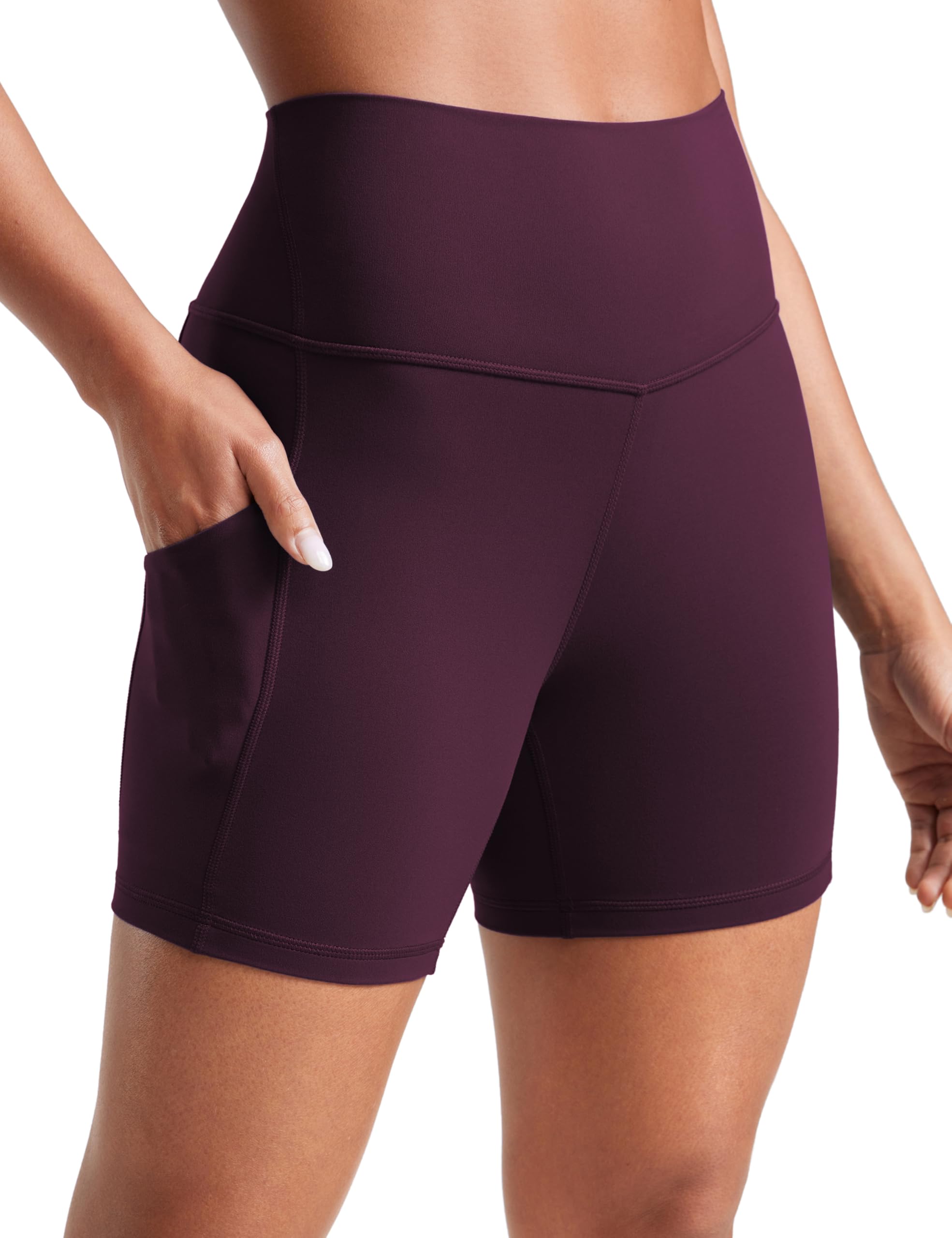 CRZ YOGA Butterluxe Biker Shorts Pockets 5"