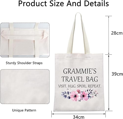 Miniatura 6 de POFULL Regalo de Grammie para abuela, regalo para el día de la madre, bolsa de viaje de Grammie, bolsa de cosméticos de viaje