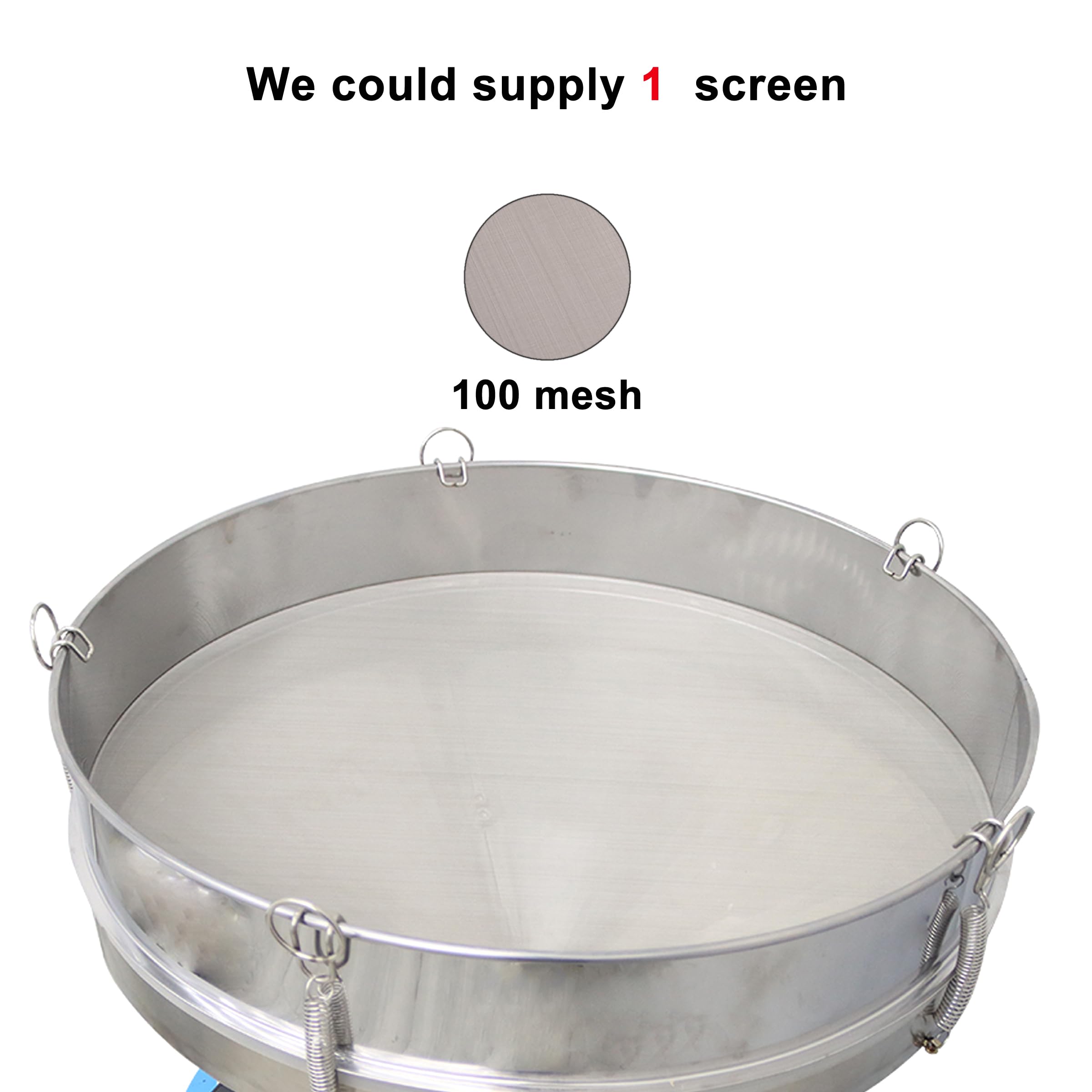 WYDDDARY 110V Electric Vibrating Sifter Screen Shaker ?23.6inch 1 Layer Stainless Steel Powder Liquid Sieve Shaker with 100 Mesh Screen 750W
