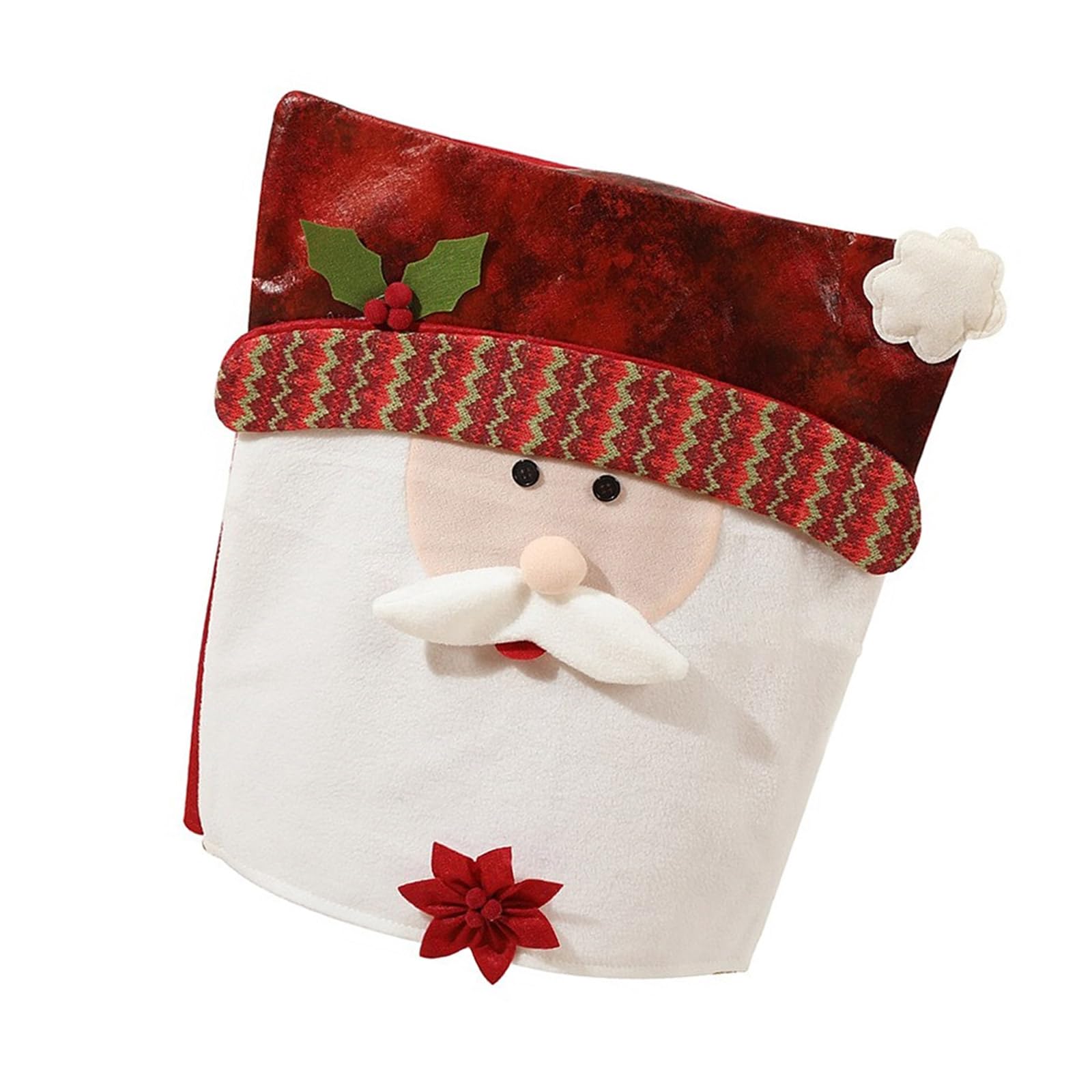 Kalttoy Santa Chair Covers Chair Back Covers for Christmas Celebration Stretchable and Washable Slipcovers Easy to Clean Christmas