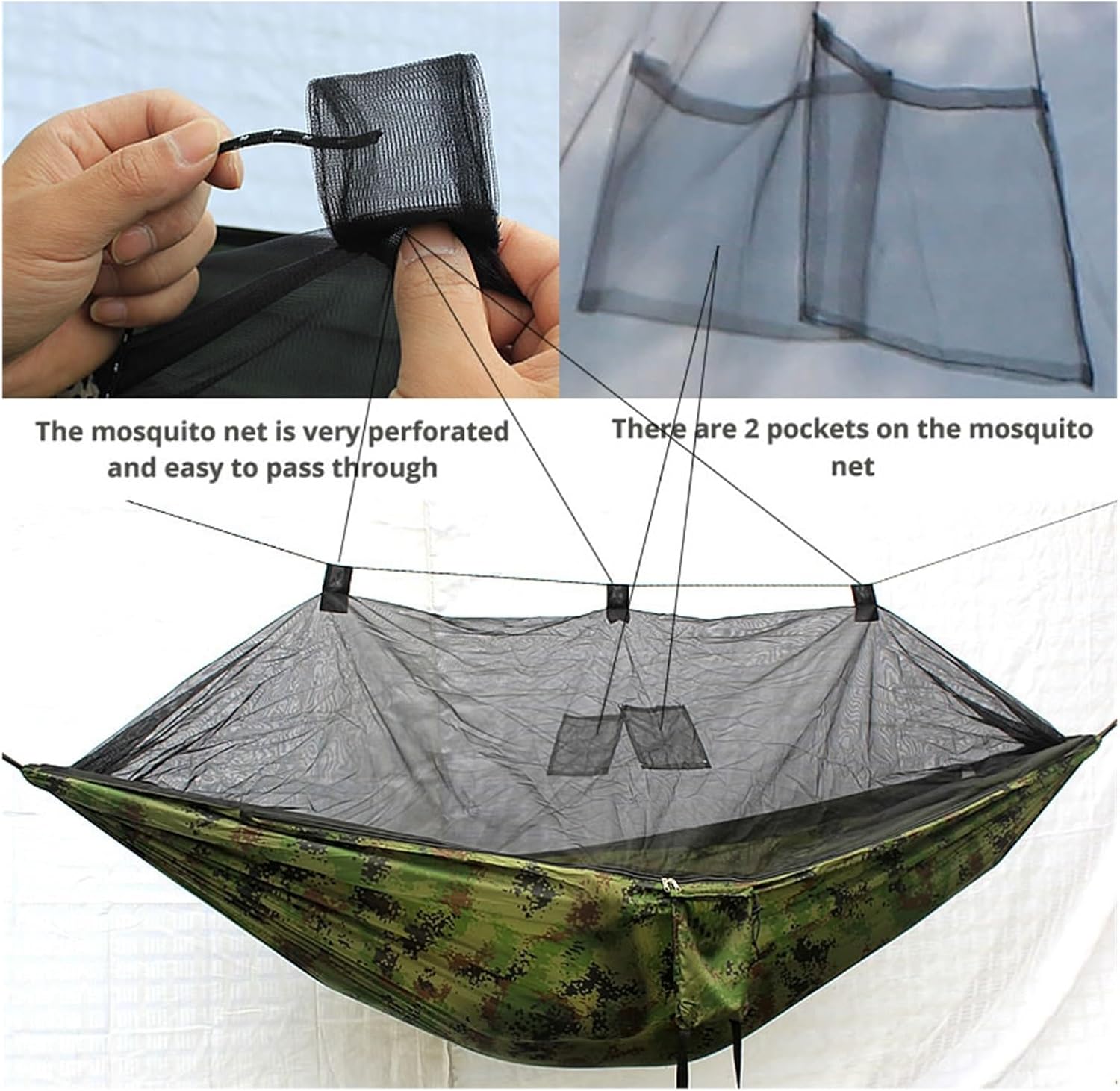 Camp Outdoor Portable Camping Hammock Tarp Fly-Tent Mosquito-Net Lightweight Sun Strong (02)