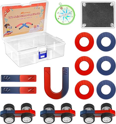 MakerFocus Kits de imanes científicos para niños proyectos educativos de ciencia con imanes STEM, herramientas de experimento, kits de imanes de