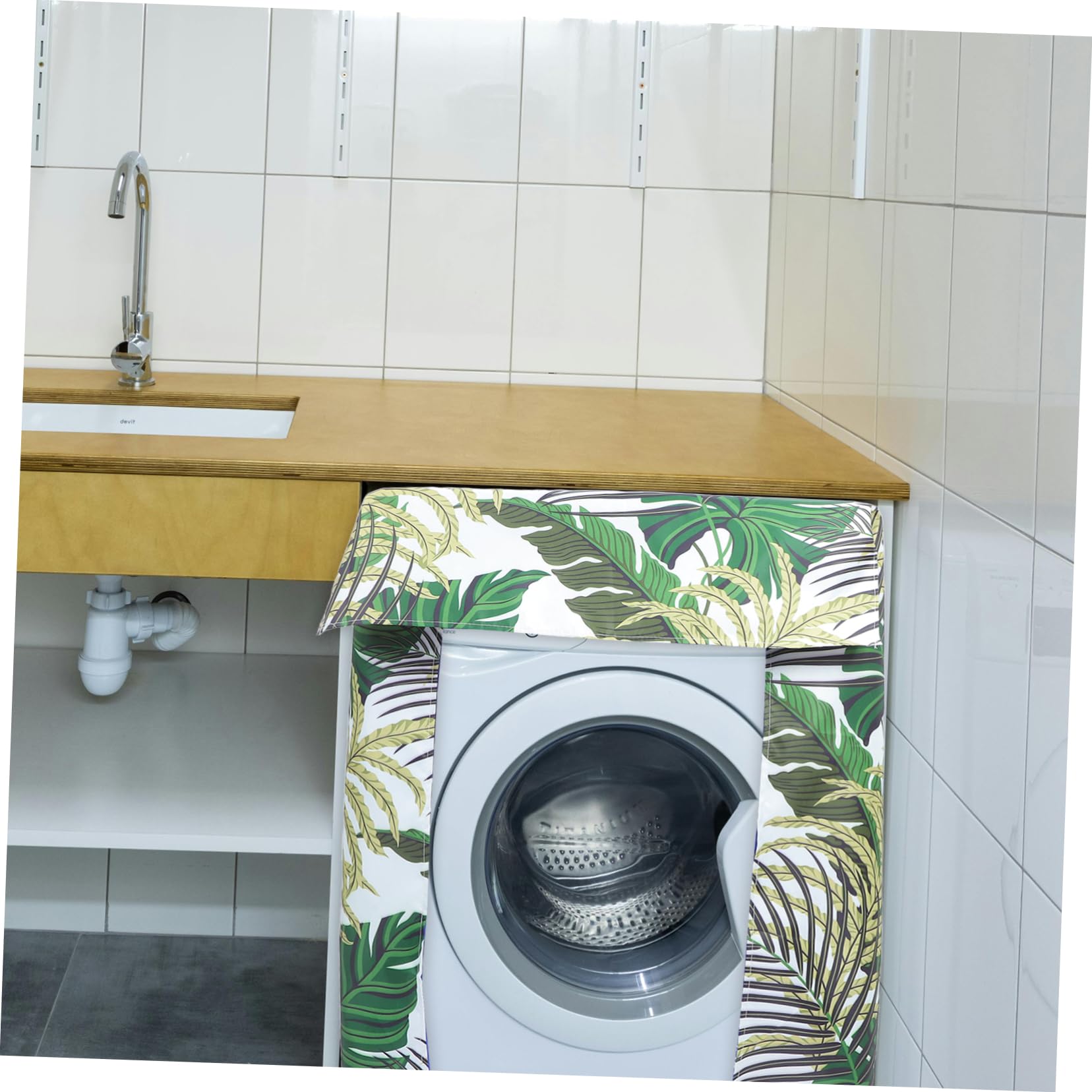 Holibanna Housse de Machine à Laver Étanche et Uv avec Protection Complète pour Lave Linge et Sèche Linge Facile à Nettoyer et Durable