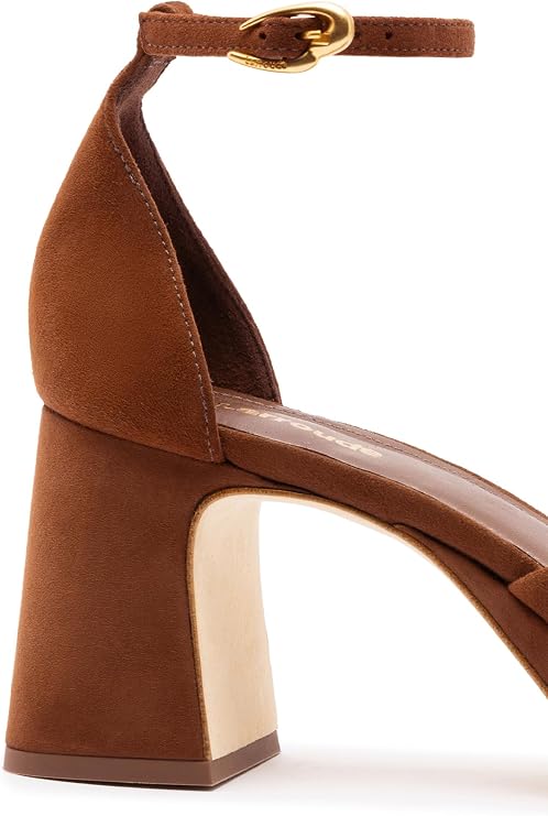 Ari Verona Low Pump In Burnt Umber Suede
