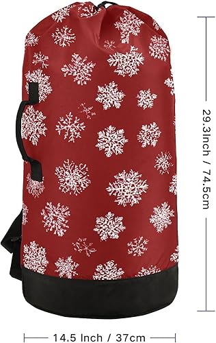 Vista 44 de Mochila de lavandería con correas ajustables para el hombro, bolsa de lavandería sucia para viajes, campamento, universidad, resistente, Rosa floral