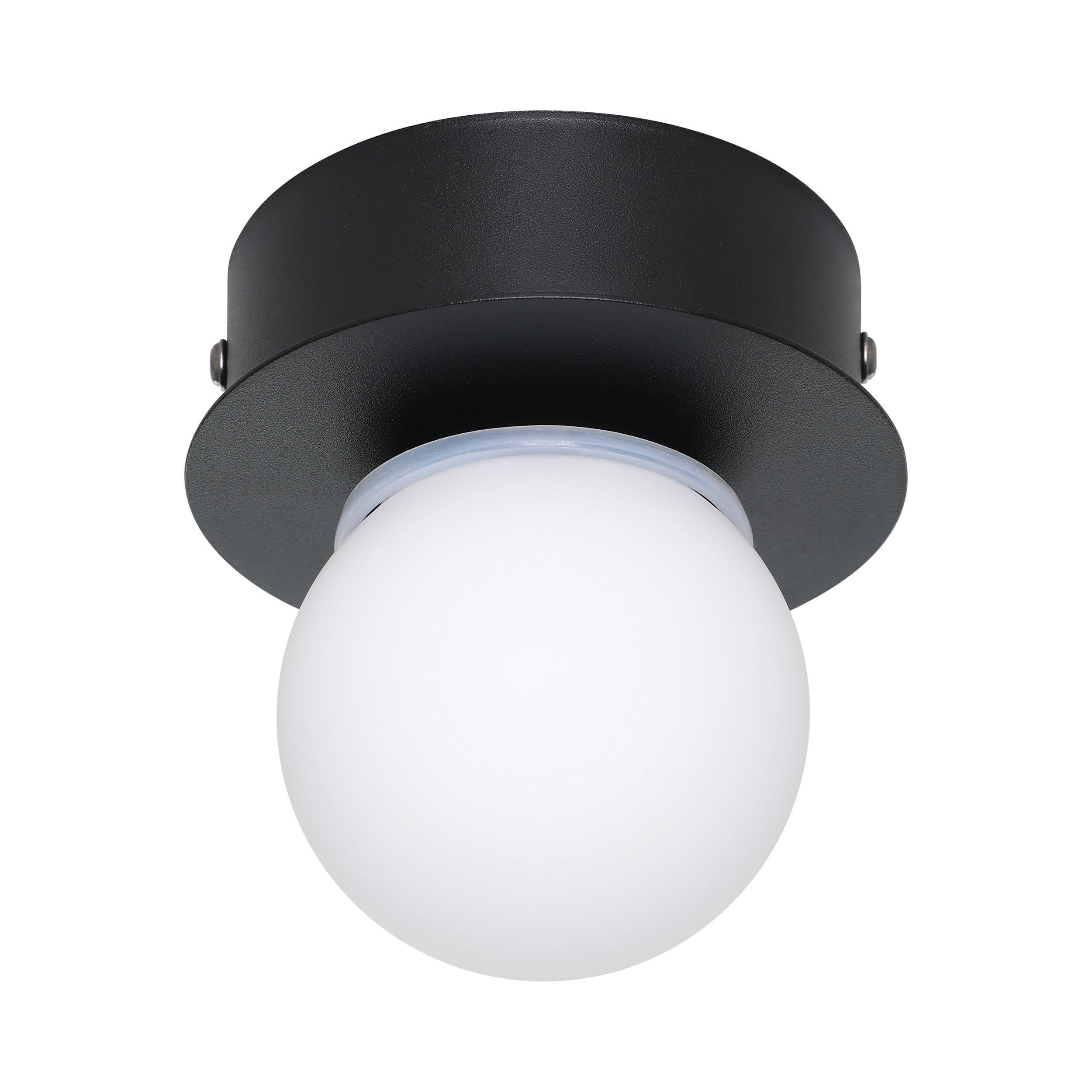 ZMH Lámpara De Techo LED Redonda Moderna De 24 W, Blanca, Para