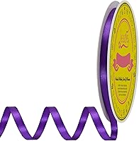 Vista 199 de Cinta de satén plateada de doble cara de 1-1/2 pulgadas x 50 yardas, cinta plateada de poliéster para envolver regalos, muy adecuada para bodas