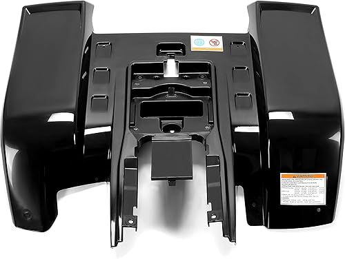 Kojem Guardabarros traseros negros cuerpo de plástico compatible con Yamaha Banshee 350 (YFZ350) 1987-2006 Kit de plástico