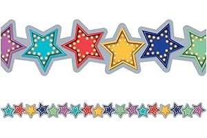 Teacher Created Resources (3495) Marquee Stars Die-Cut Marquee Border Trim