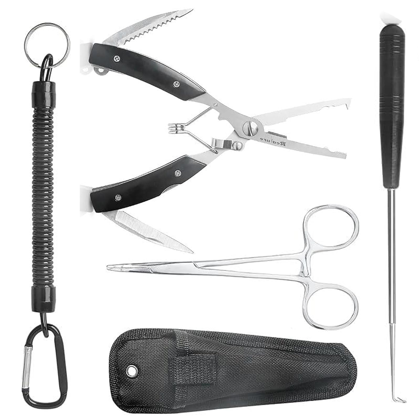 Pvnoocy Angel-Set Mit Handschuhen & Zange - Multifunktionales Angelzubehör Für Raubfische