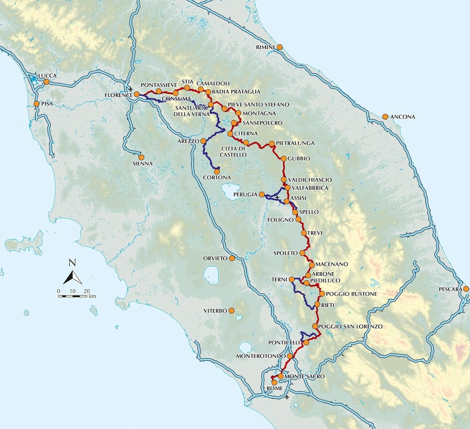 The Way of St Francis: Via di Francesco: From Florence to Assisi and Rome (Cicerone: Pilgrim Route)      Paperback – June 27, 2025