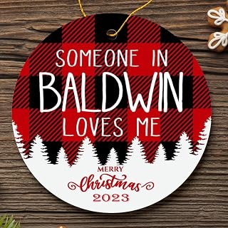 Family Ornament Baldwin Someone in Baldwin Loves Me - Long Distance Baldwin 3'' Plastic