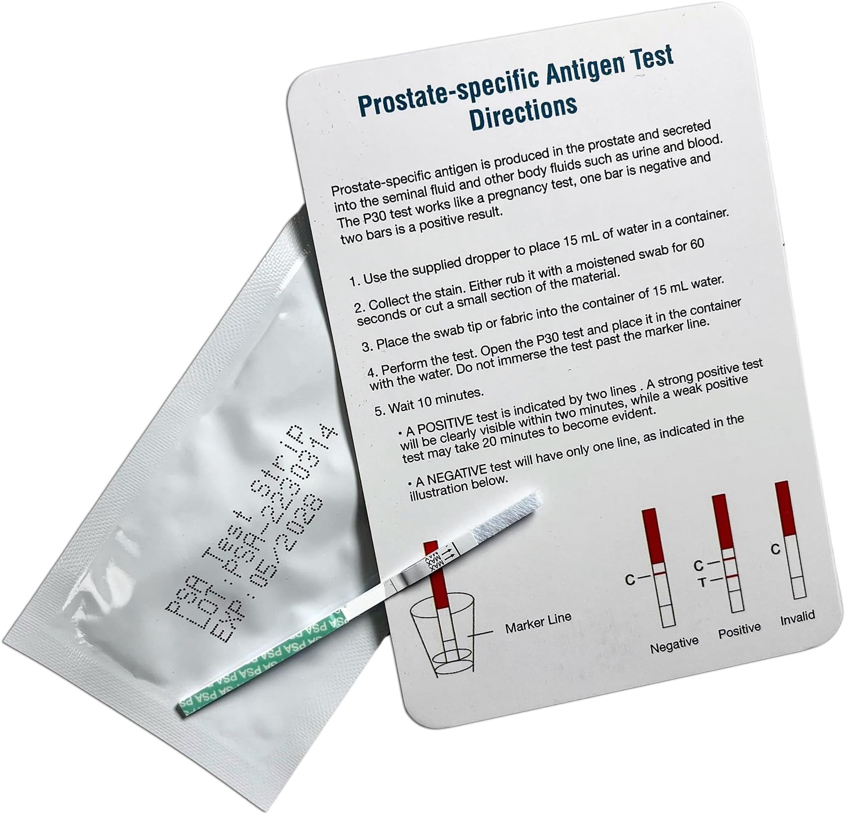Crime Scene Semen Detection Test - P30 Antigen, Includes Supplies and Directions to Perform A Single Test - Used in Forensic Science Labs