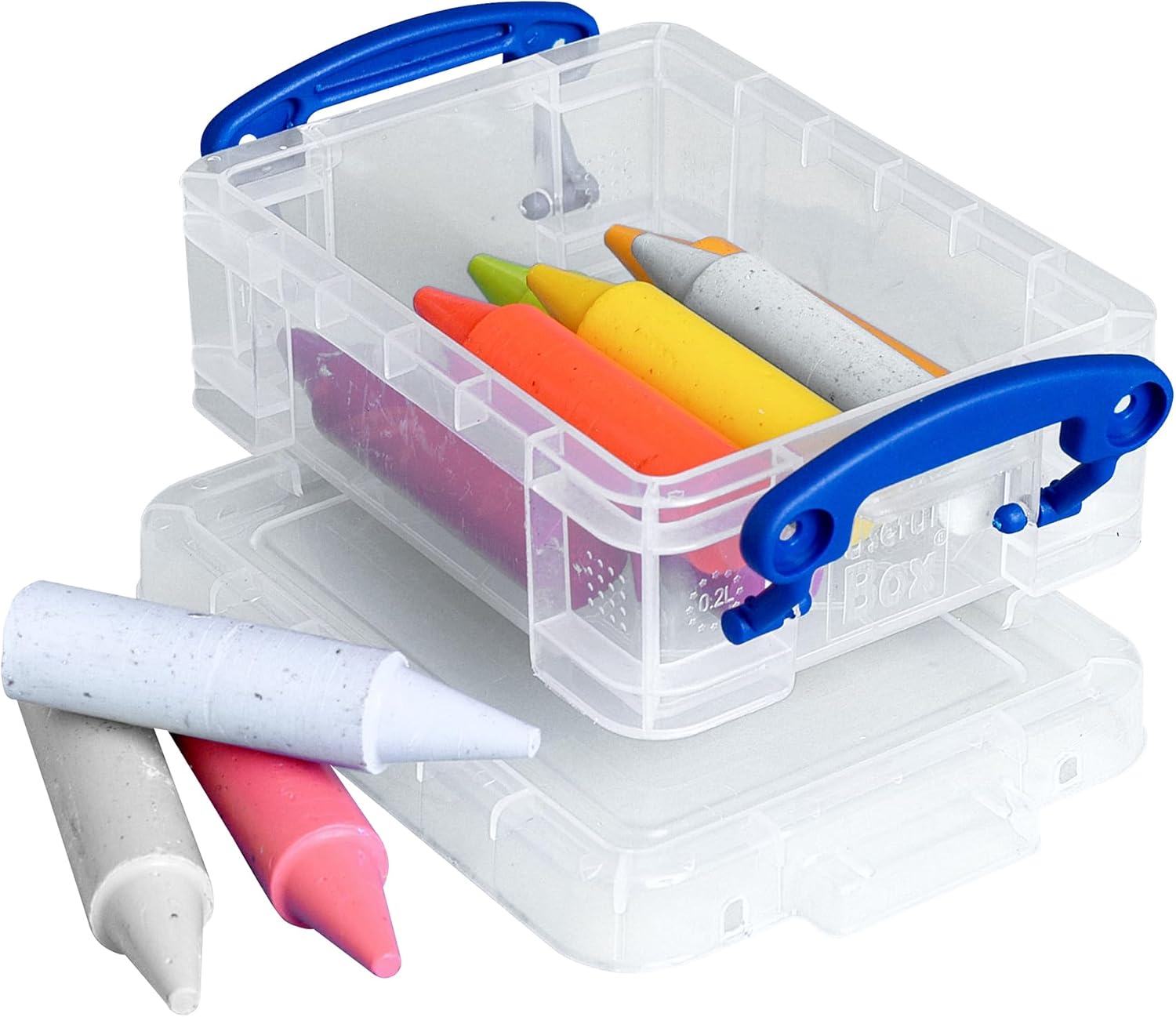 Really Useful Plastic Storage Box 0.2 Litre Clear (Pack of 10)