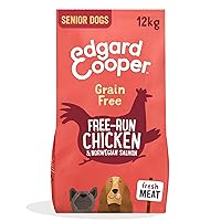 Edgard & Cooper Crocchette Cani Anziani Senior Cibo Secco Senza Cereali Mangime Naturale