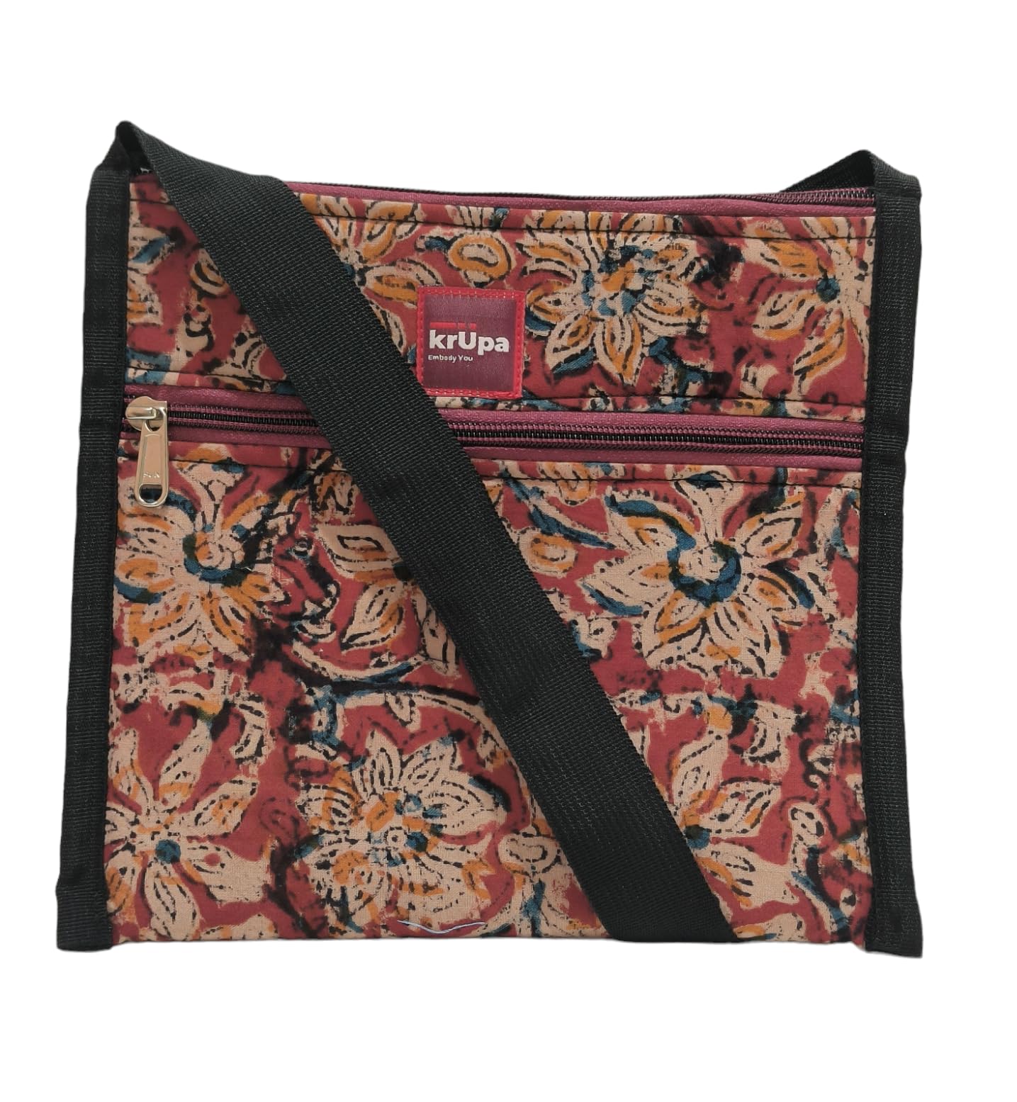 Krupa Kalamkari Crossbody Sling Bag For Women And Girls (Multicolor) (B0CW3SKFVL) Amazon Price History, Amazon Price Tracker