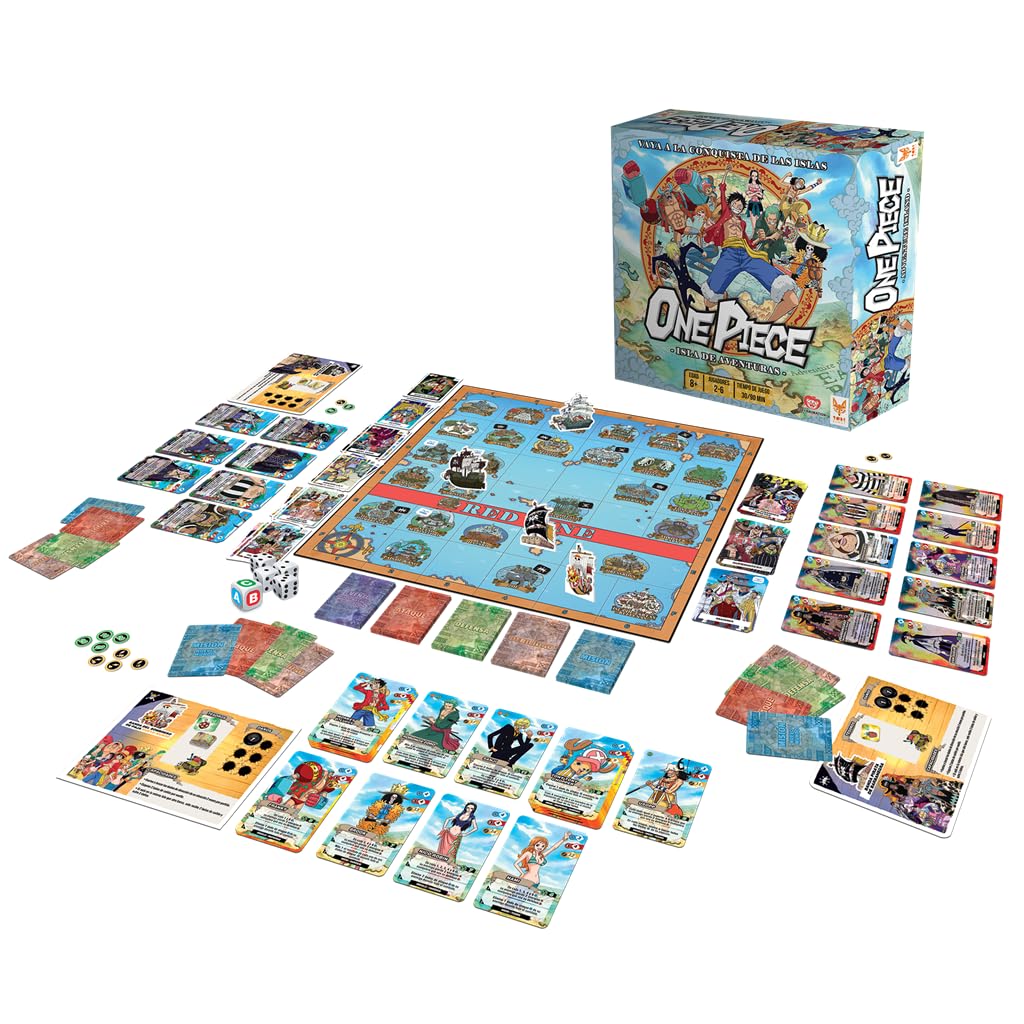 Topi Games One Piece: Adventure Island, Juego de Mesa, A Partir de 8 Años, De 2 a 6 Jugadores, 30-90 Minutos por Partida, Español