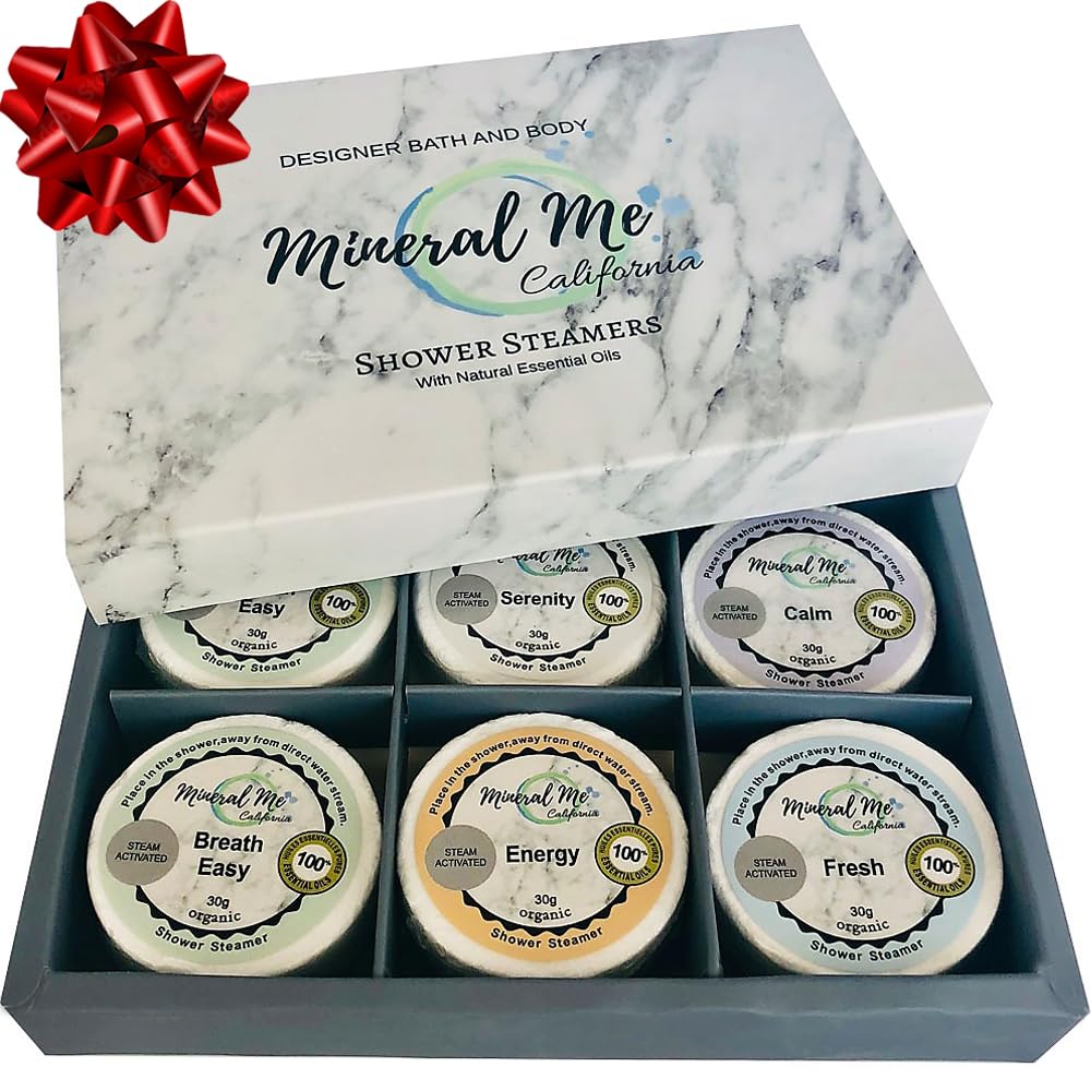Shower Steamers Aromatherapy - Organic Natural Shower Bombs Vapor Tablets, Aromatherapy for Home Spa, Relaxing Self Care Birthday Gifts for Men, Women, Him or Her