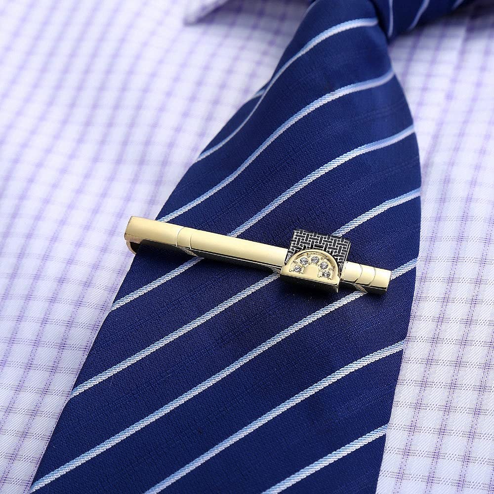 Fermacravatta Fermacravatta Dorato Gemelli Abito Elegante Abito Manica Chiodo Colletto Fermacravatta Accessori Abbigliamento Uomo