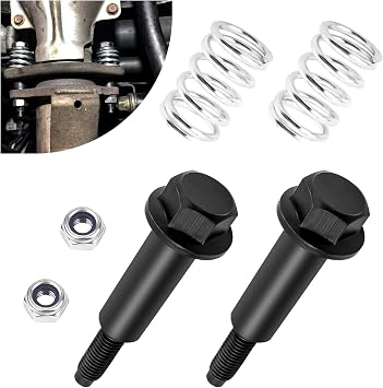 M8x1.25x82mm Exhaust Bolts and Nuts Kit with 2 Exhaust Studs,2 Exhaust Springs and 2 Nuts,Exhaust Flange Bolts OEM#35129,4682,ES491,Compatible with Acura BMW Chevrolet Ford lsuzu Jeep