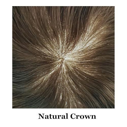 Miniatura 4 de Toupee - Sistema de reemplazo de cabello humano natural inyectado de piel de polietileno completo para hombre, peluca de poliuretano duradera de
