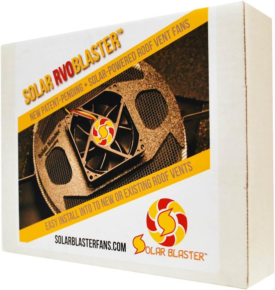 Solar Attic Roof Fan Retrofit Kit for Installing on NorWesCo RVO38 Metal Vents - Solar RVOblaster Kit