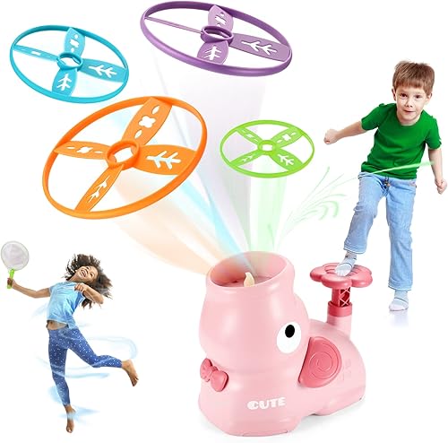 Juguetes al aire libre para niños, juegos de elefantes juguetes de verano para exteriores, 3, 4, 5, 6, 7, 8, 9, 10, 11, 12 años, lanzador volador,