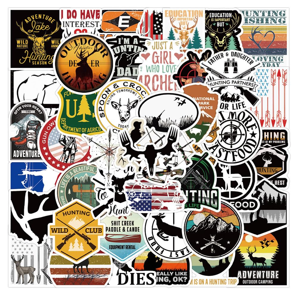 Outdoor Adventure Decals 50 Hunting Stickers Pack - Outdoor Adventure ...