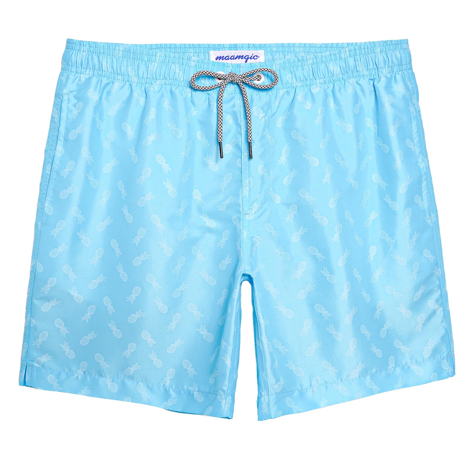 maamgic Mens Slim Fit Swim Shorts Swim Trunks 7 inch Quick Dry Mens Bathing Suits with Mesh Lining