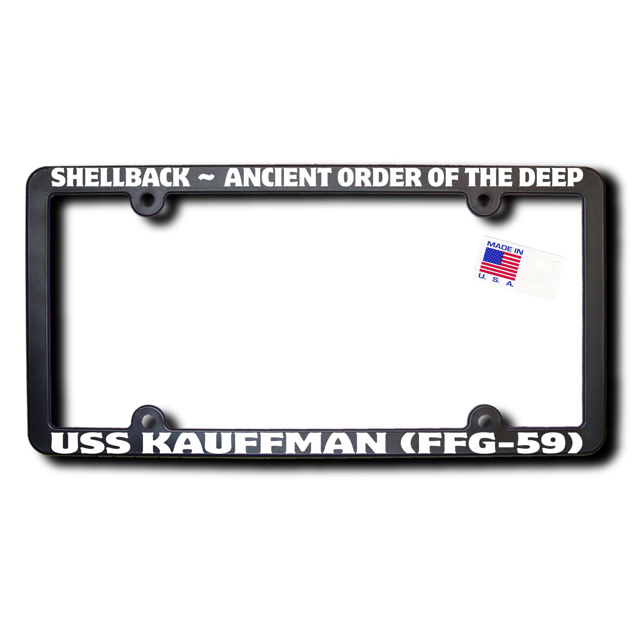 Shellback USS KAUFFMAN (FFG-59) License Frame
