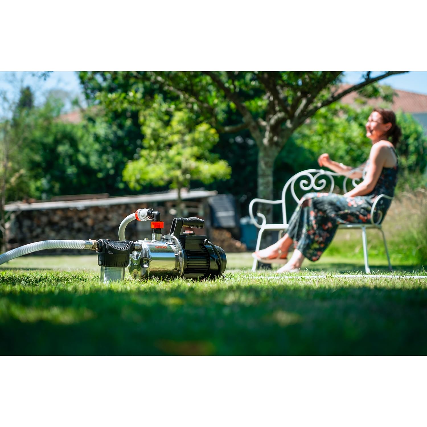 Pompe d’Arrosage Multicellulaire Spid’O Pro PLURINOX 1200 – 1200 W – Débit 6 m³/h – Pression 5,5 Bars – Corps Inox – Jardin jusqu’à 1500 m²