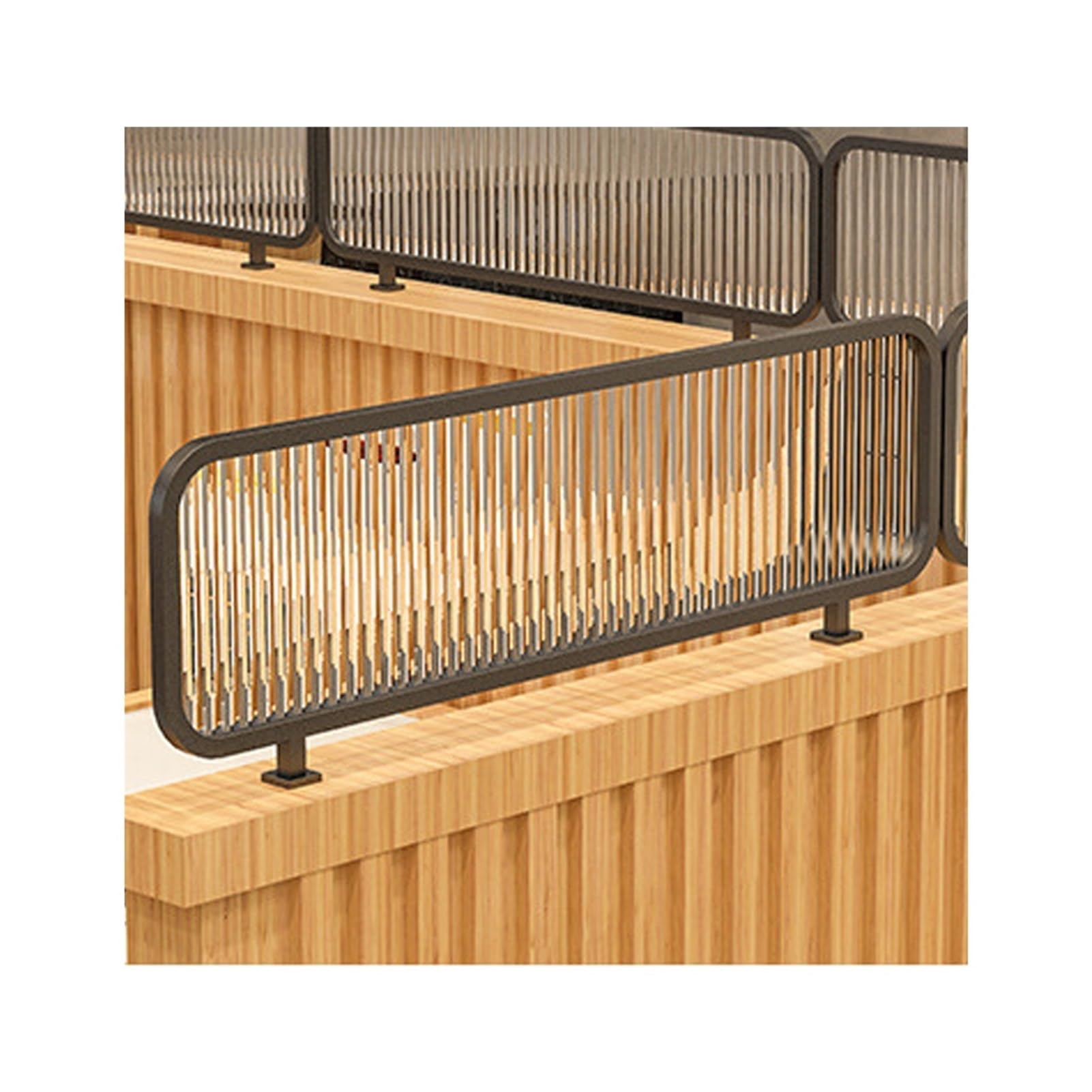 GJZQDKX Black Desk Privacy Panel - 150x30CM Countertop Divider for Office Classroom Library & Restaurant Aisles - Effective Partition for Enhanced Privacy & nization
