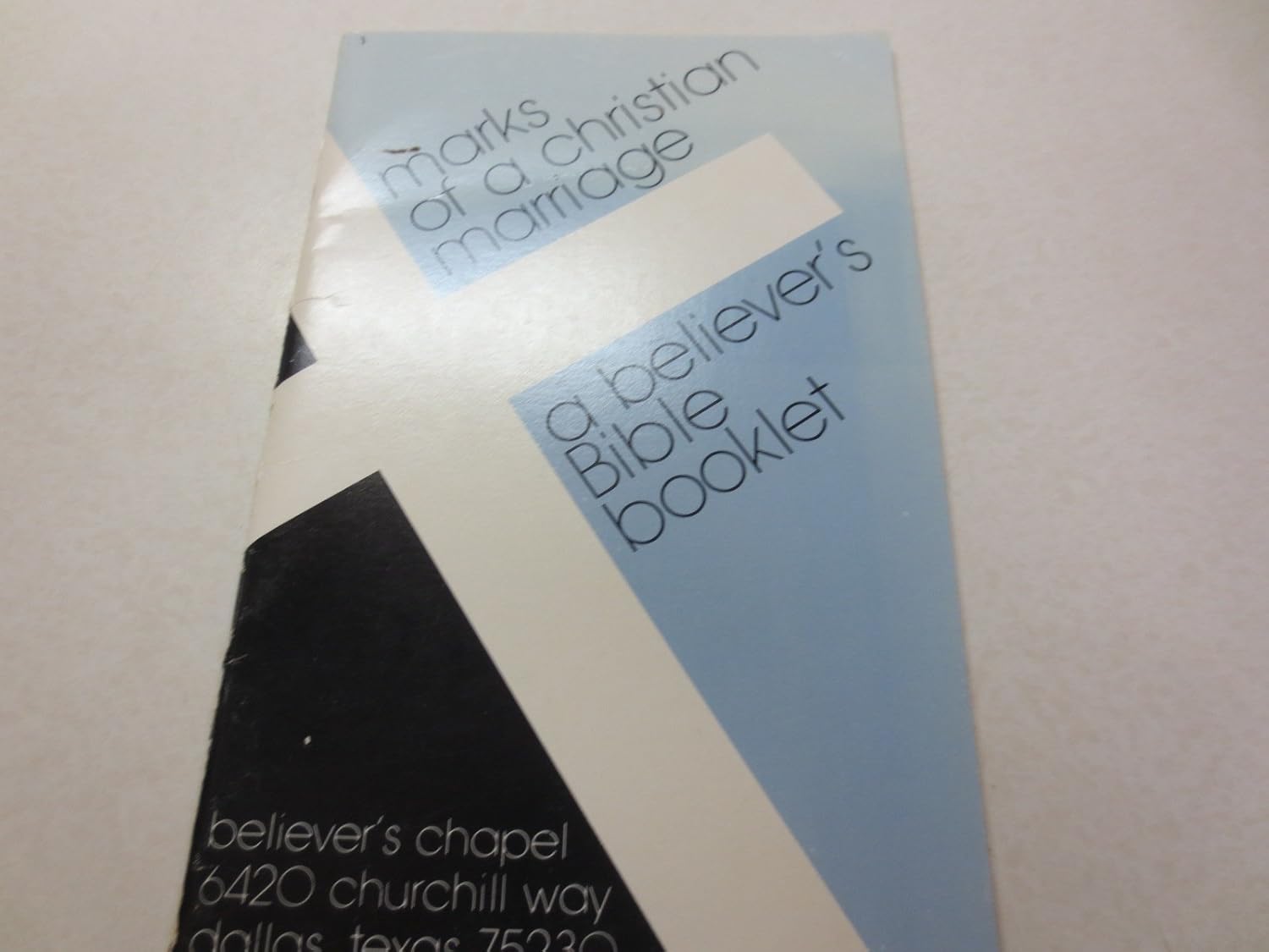 The Marks of a Christian Marriage A Believer's Bible Booklet William