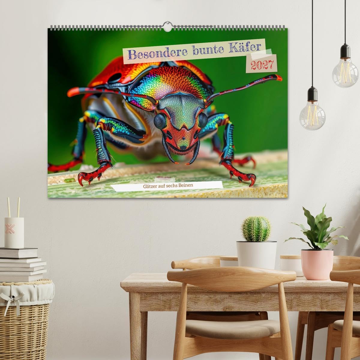 CALVENDO - Besondere bunte Käfer (Wandkalender 2027 DIN A2 quer), Monatskalender: Sie schimmern wie Edelsteine, tanzen durch das Licht und erzählen Geschichten aus der Natur.