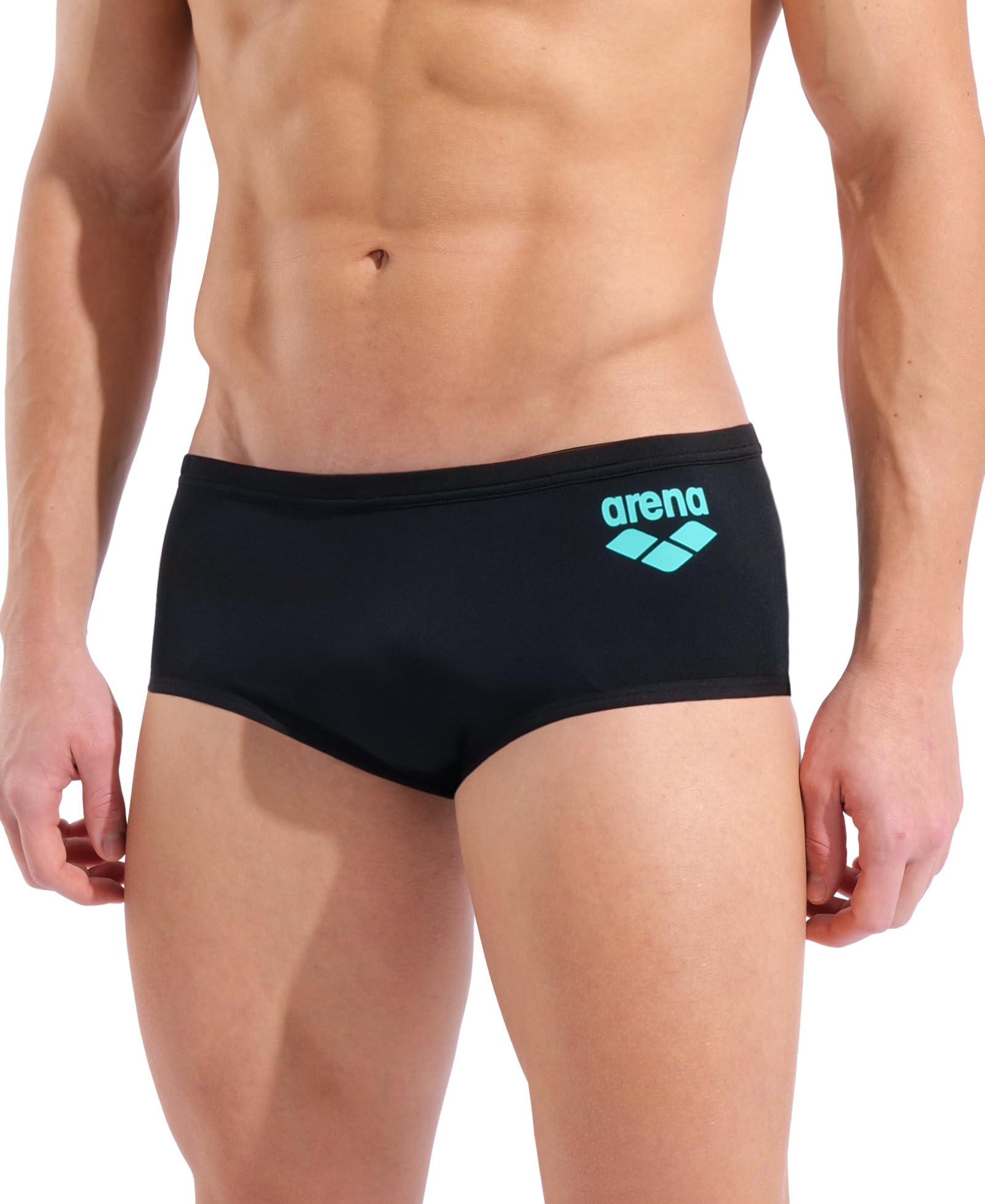 ARENA Costume Uomo Alto Trunk Nuoto Piscina Swim Big Logo Black Taglia 48 ITA