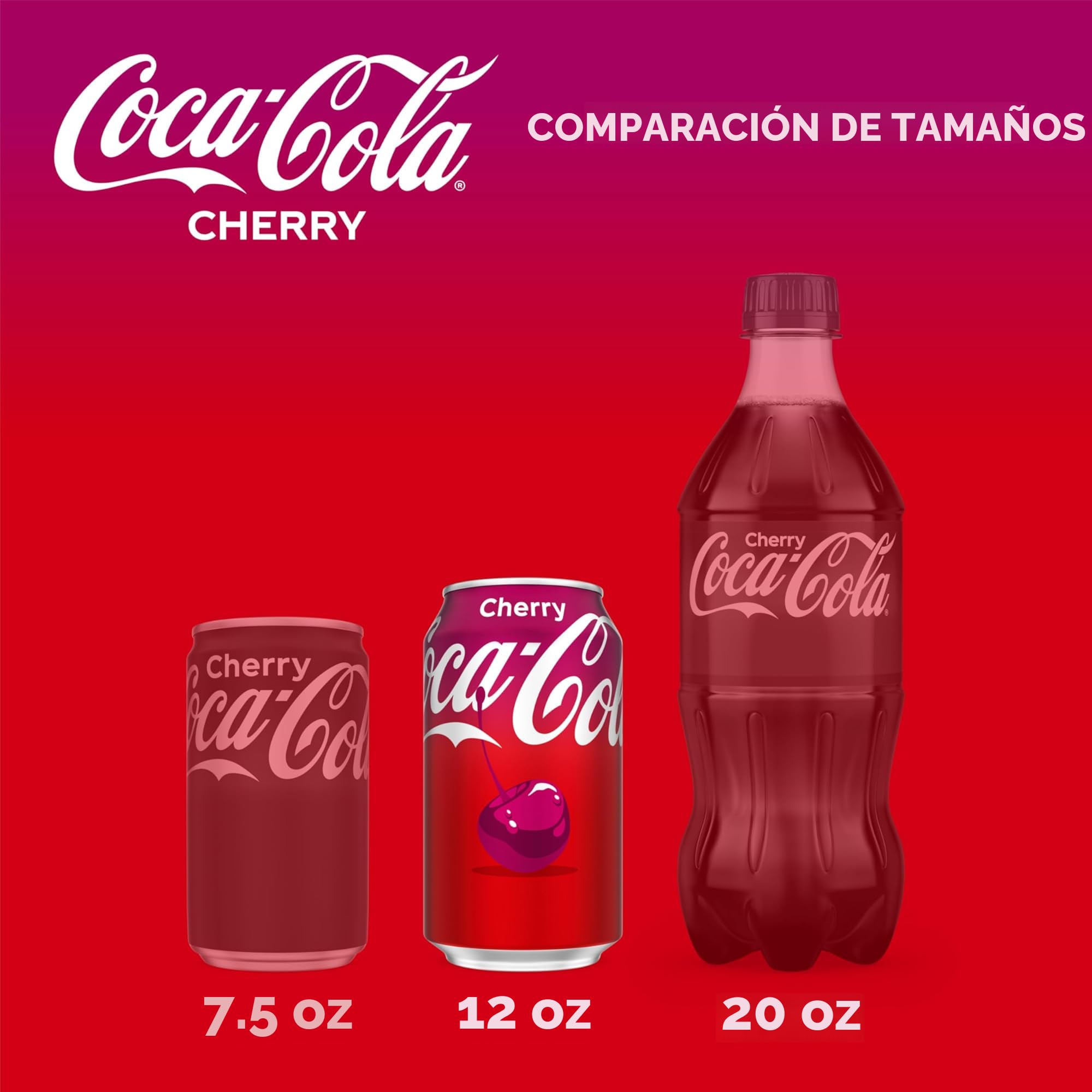 Amazon.com: Coca-Cola Cherry Coke Refresco, 12 Fl Oz (paquete de