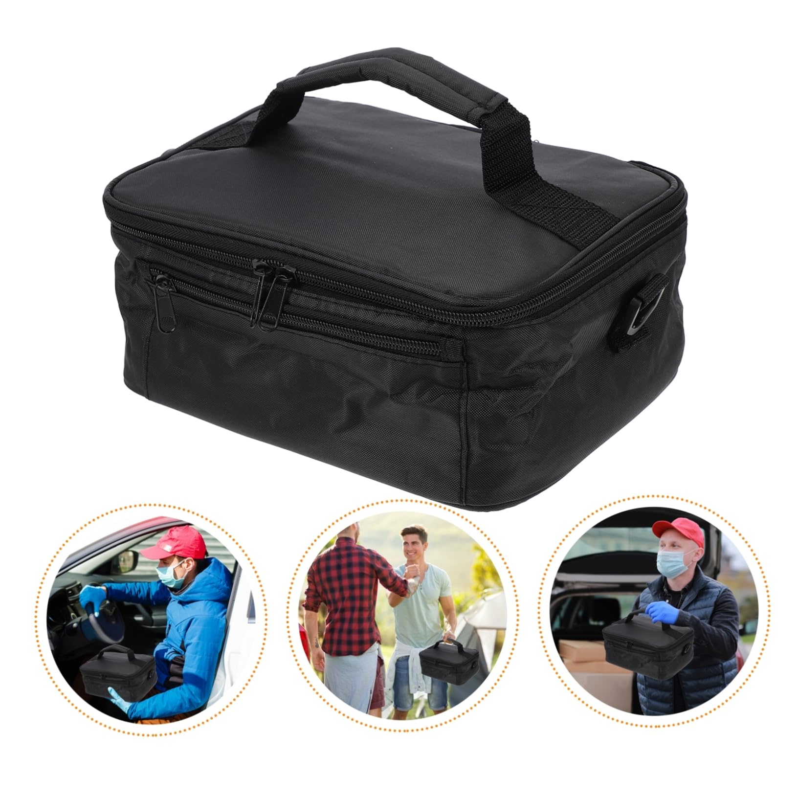 Zerodeko 12v Heiz Lunchtasche aus Oxfordstoff und Abs für Unterwegs