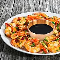 Vista 5 de Paquete de 10 platos de salsa de acero inoxidable de 3.3 pulgadas, mini platillos individuales, platos redondos para condimentos para sushi, platos