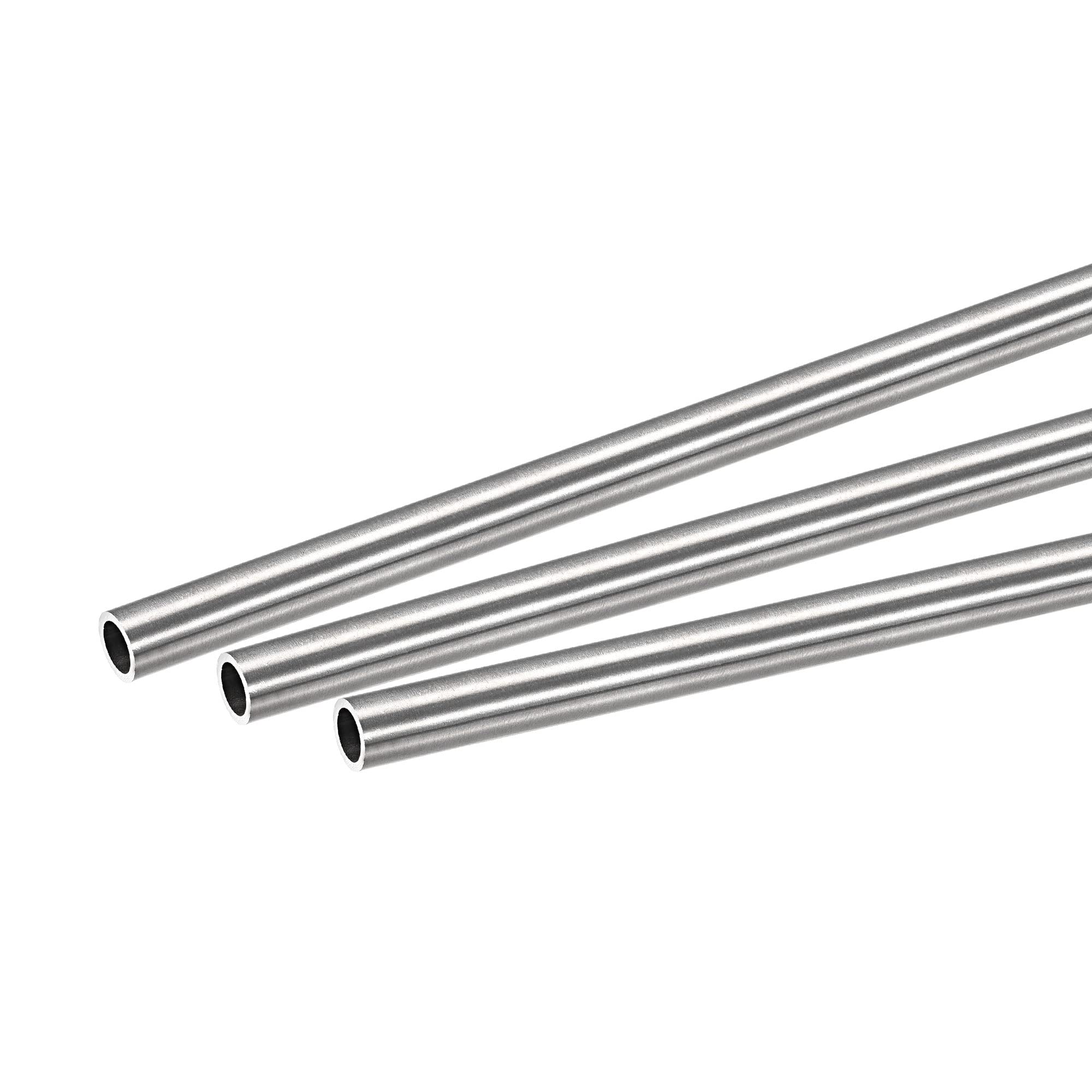 sourcing map 304 Stainless Steel Round Tube 8mm OD 1mm Wall Thickness 250mm Length 3 Pcs