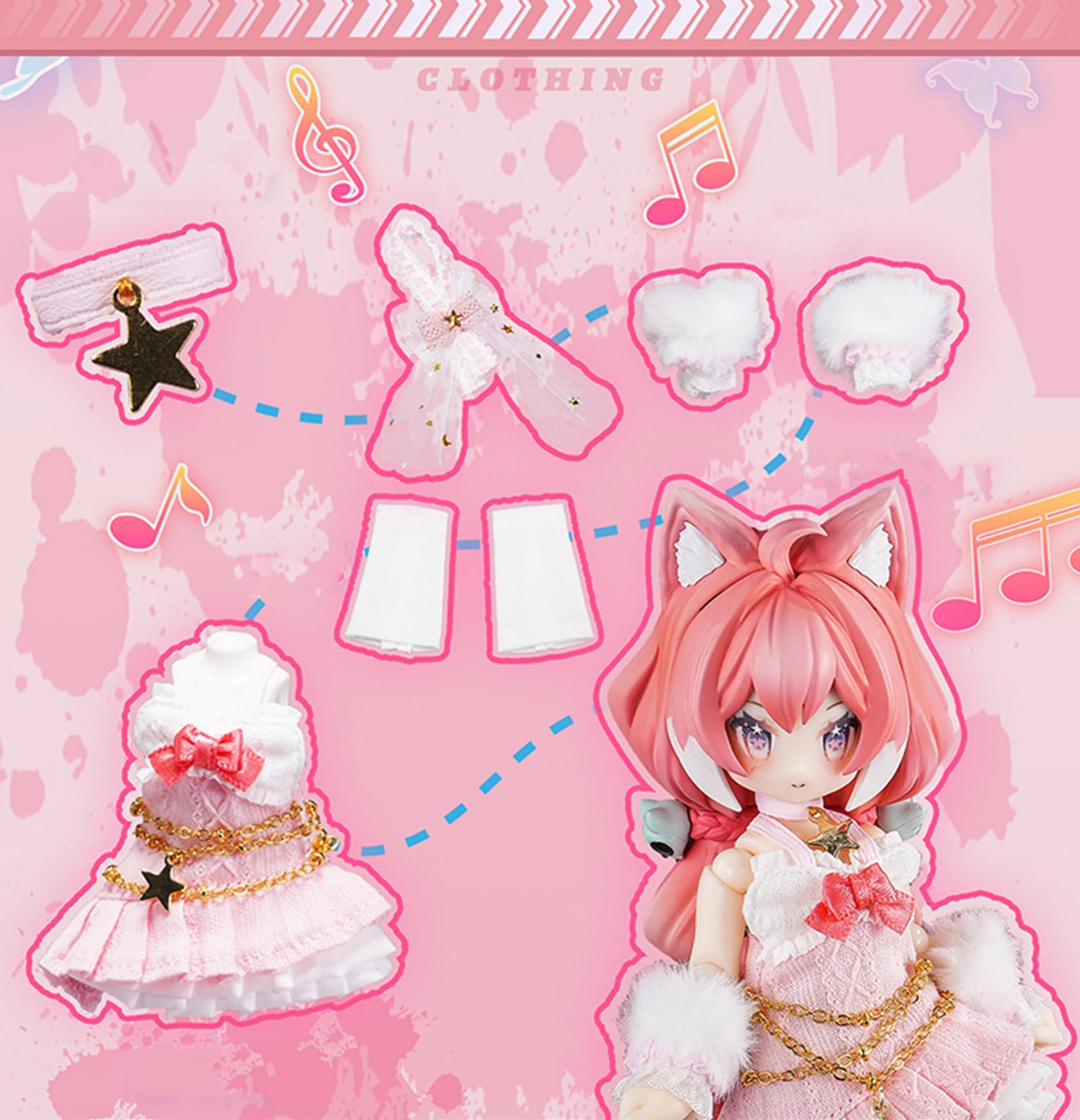 Amazon | Tinkles Dolls 1/12 スケール 球体関節人形 女 ルナ BJD