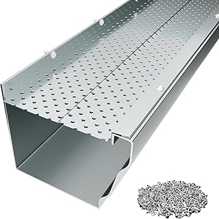 5" Gutter Guard,50 Pcs 200 Ft Heavy-Duty Aluminum Mesh Leaf Guards with Screws for 5" Gutters Leaf and Debris Protection.