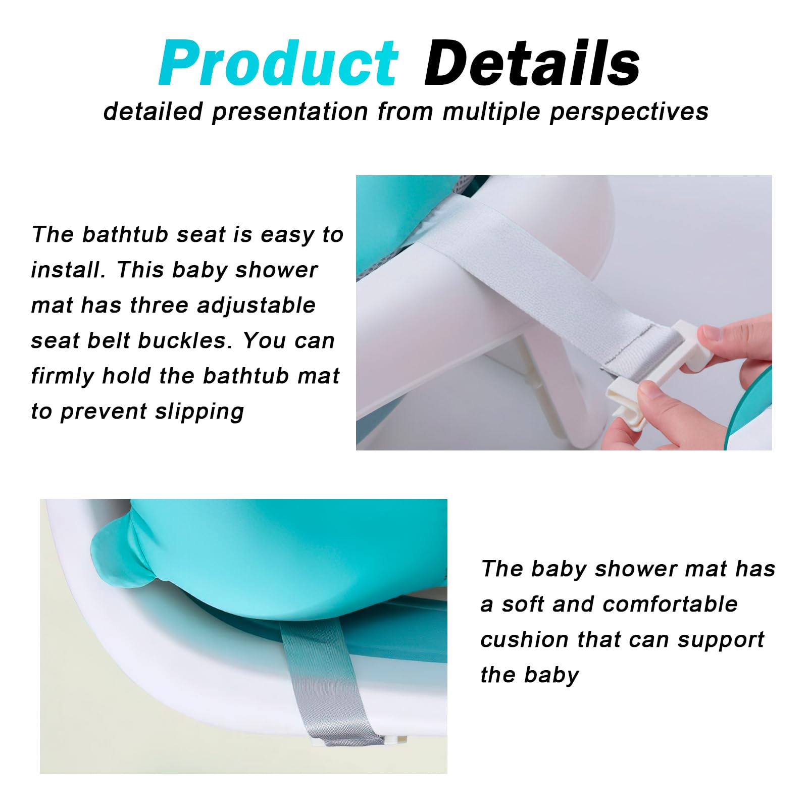 Siège de bain pour bébé 0-12 mois bleu