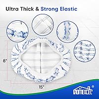 Vista 2 de HOMEXCEL Almohadillas de microfibra reutilizables compatibles con O-Cedar Hardwood Floor'N More, almohadillas de microfibra para la cabeza de mopa