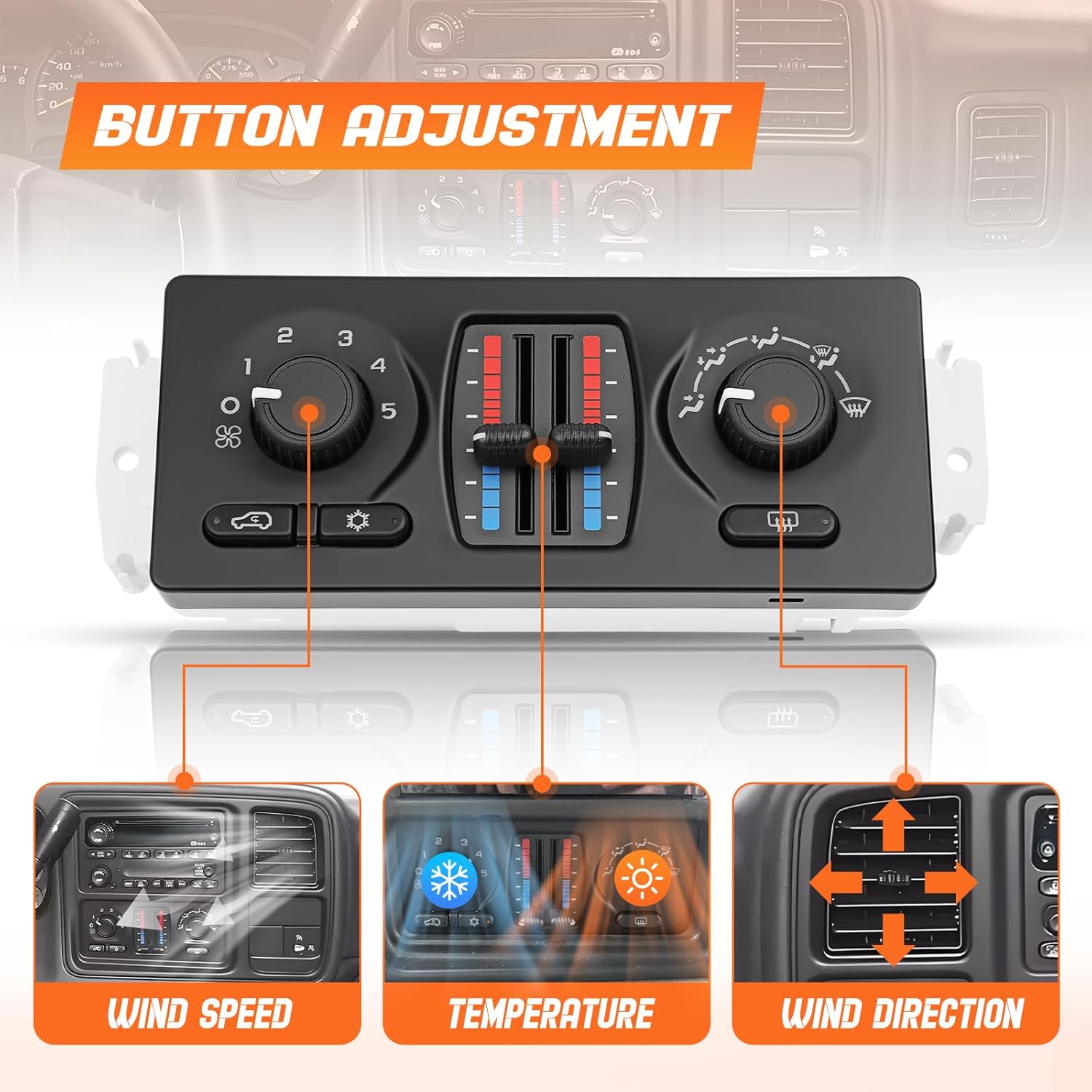599-210XD A/C Heater Climate Control Module Compatible with Chevrolet GMC Cadillac Buick Isuzu Olds Saab Models # 15195333; 15195382; 15195383; 15201681; 15203181; 15220317; 15220318; 15-73095