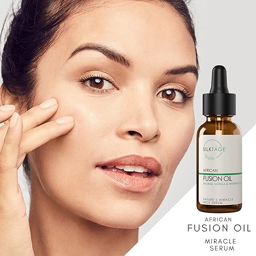 Miniatura 6 de SILKTÁGE Aceite de fusión africana, suero facial Natures Miracle con aceite de marula, baobab y moringa para nutrir, hidratar y restaurar la piel